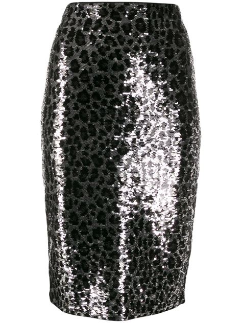 michael kors long black sequin skirt|MICHAEL Michael Kors Women's Sequin A.